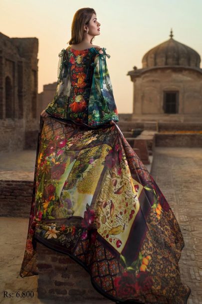 Asifa & Nabeel Luxury Lawn Collection 2018 10