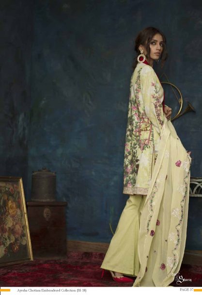 Ayesha Chottani Designer Embroidered Lawn Collection 2018 ST-8B