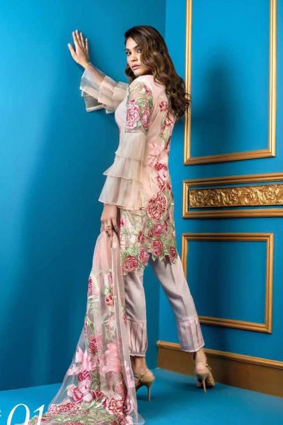 Al Dawood Satin Stiches Exclusive Embroidered Collection 2018 01