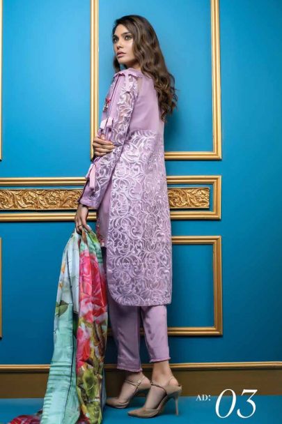 Al Dawood Satin Stiches Exclusive Embroidered Collection 2018 03