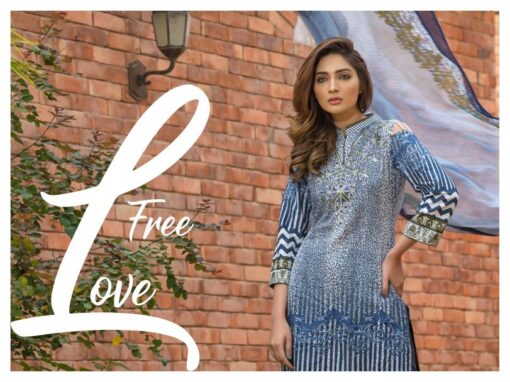 Sahil Designer Embroidered Lawn Collection Vol 1 2018 08A