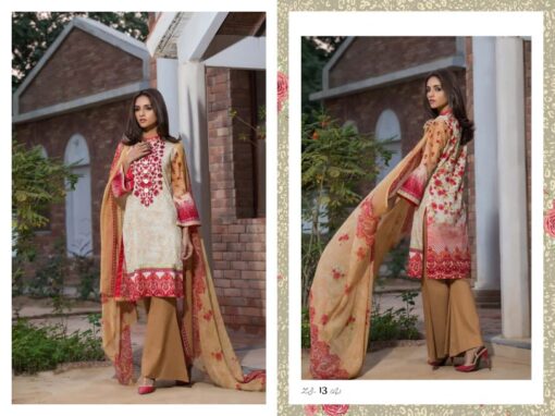 Sahil Designer Embroidered Lawn Collection Vol 1 2018 13A