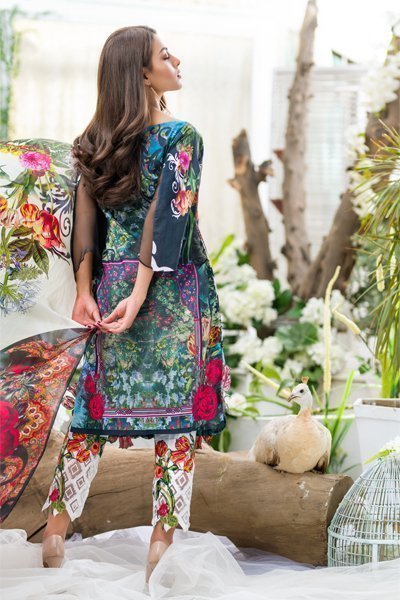 Asifa & Nabeel Luxury Lawn Collection Vol 2 2018 Brighter than the Sun 11A