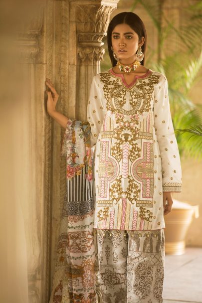 Qalamkar Luxury Festive Collection 2018 Amal 10