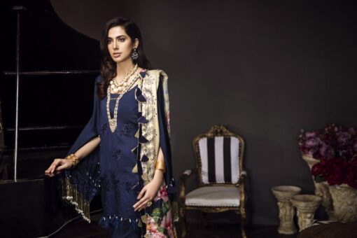 Noor by Sadia Asad Formal Eid Collection 2018 09-BEJEWELED SAPPHIRE