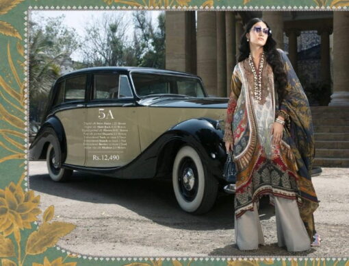 Sana Safinaz Luxury Chiffon Silk Collection 2018 05A