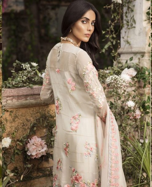 Mina Hasan Luxury Embroidered Chiffon 2018 MH-04 Mehar-un-nisa