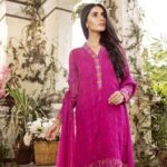Mina Hasan Luxury Embroidered Chiffon 2018 MH-08 Jaamni