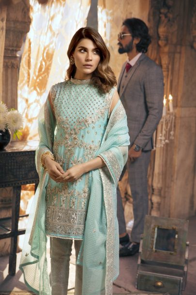 MARYUM N MARIA SHAMROCK CHIFFON COLLECTION 2019 FAYRUZ (MMS-501)
