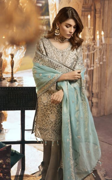 MARYUM N MARIA SHAMROCK CHIFFON COLLECTION 2019 KULAY (MMS-504)