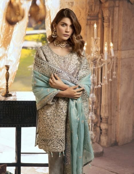 MARYUM N MARIA SHAMROCK CHIFFON COLLECTION 2019 KULAY (MMS-504)
