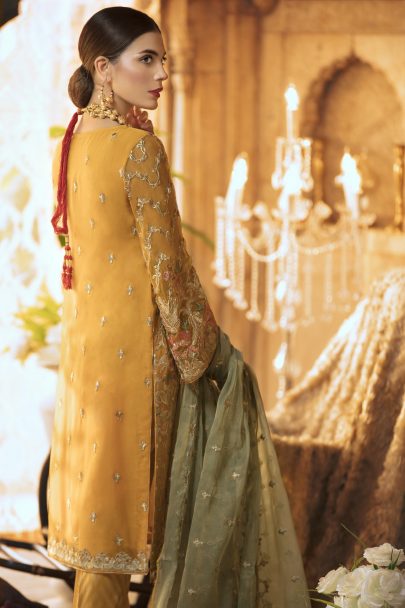 MARYUM N MARIA SHAMROCK CHIFFON COLLECTION 2019 VARDHE (MMS-506)