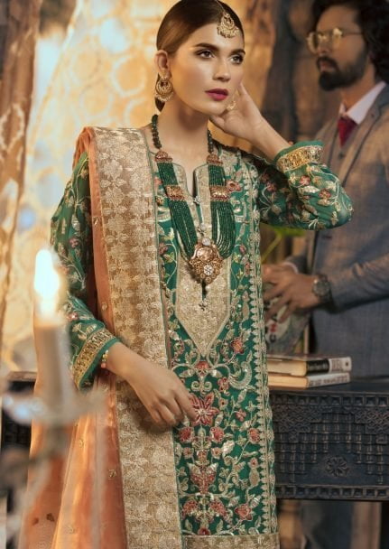 MARYUM N MARIA SHAMROCK CHIFFON COLLECTION 2019 SEGAR (MMS-507)