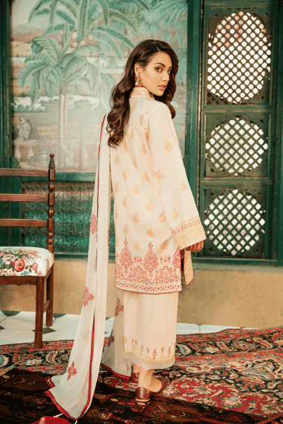 QALAMKAR DAUR-E-HAYAT LUXURY LAWN COLLECTION 2019 DAMASPIA DH-09