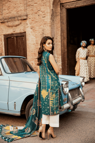 QALAMKAR DAUR-E-HAYAT LUXURY LAWN COLLECTION 2019 JOON DH-14