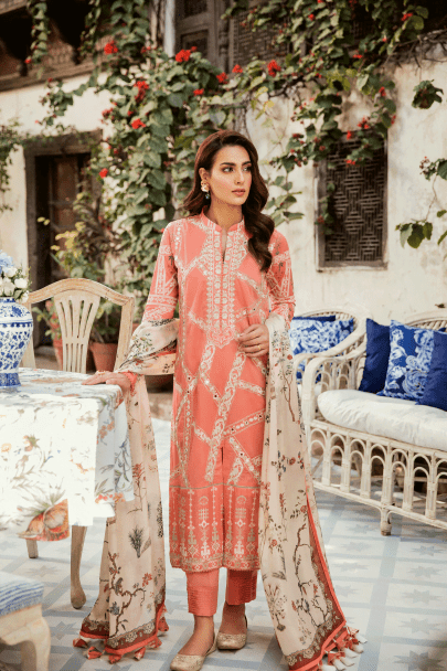 QALAMKAR DAUR-E-HAYAT LUXURY LAWN COLLECTION 2019 TARANISH DH-10