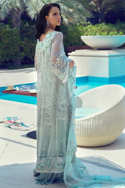 Mushq Luxury Wedding Collcection Unstitched 3 pcs Suit MLW19-01 HONEY DEW