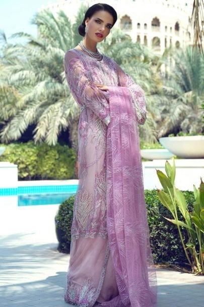 Mushq Luxury Wedding Collcection Unstitched 3 pcs Suit MLW19-06 CASHMERE ROSE