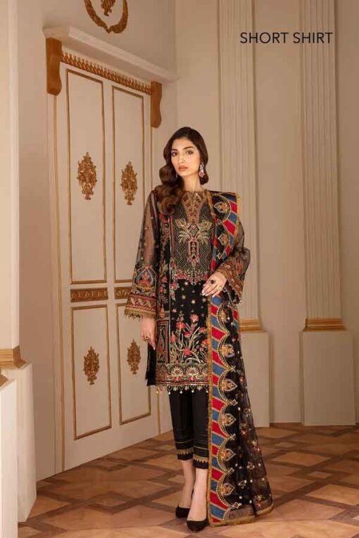 Baroque Chantelle Embroidered Net Unstitched 3 Piece Suit BC20-04 2020 Luxury Collection