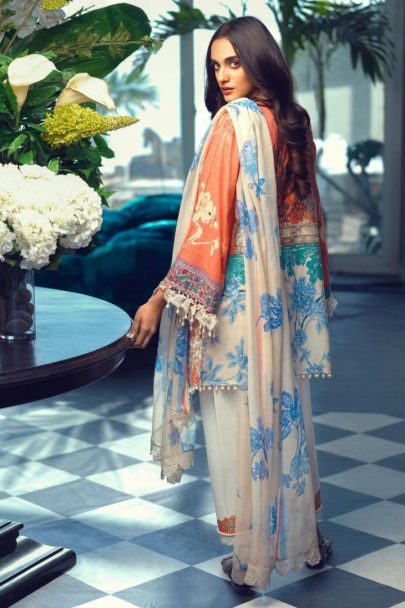 Sana Safinaz Muzlin Summer Collection Unstitched 3 Piece Suit SSM20 08B Lawn Collection