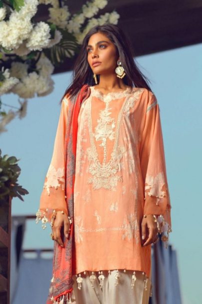 Sana Safinaz Muzlin Summer Collection Unstitched 2 Piece Suit SSM20 14B Lawn Collection