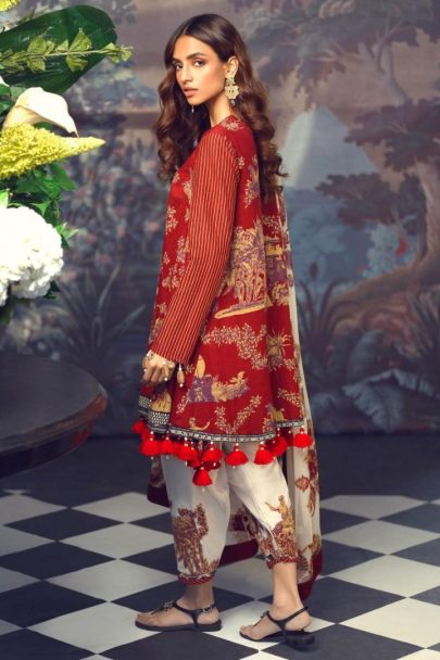 Sana Safinaz Muzlin Summer Collection Unstitched 2 Piece Suit SSM20 23B Lawn Collection