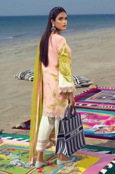 Sana Safinaz Muzlin Summer Collection Unstitched 2 Piece Suit SSM20 24B Lawn Collection