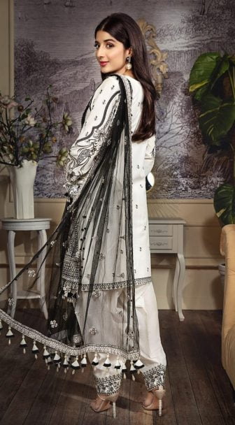 Anaya Luxury Embroidered Lawn Unstitched 3 Piece Suit AL20-08 Lawn Collection