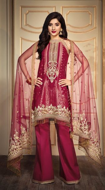 Anaya Luxury Embroidered Lawn Unstitched 3 Piece Suit AL20-01 Lawn Collection