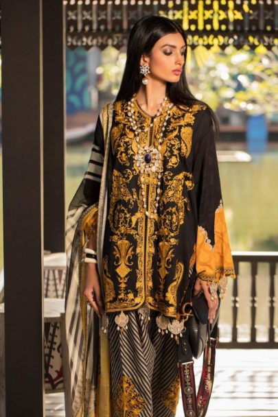 Sana Safinaz Luxury Lawn Unstitched 3 Piece Suit SSLL20-007B Lawn Collection