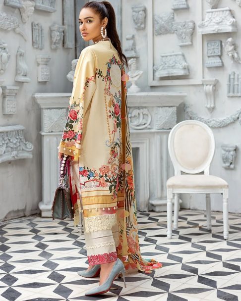 Zaha Unstitched 3 Piece Suit ZHL20 07 Lawn Collection