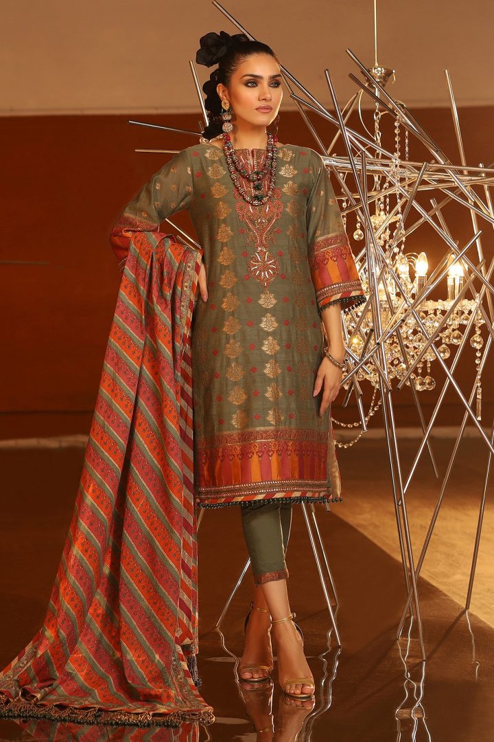 al karam embroidered jacquard festive collection 2020 Apnibazar