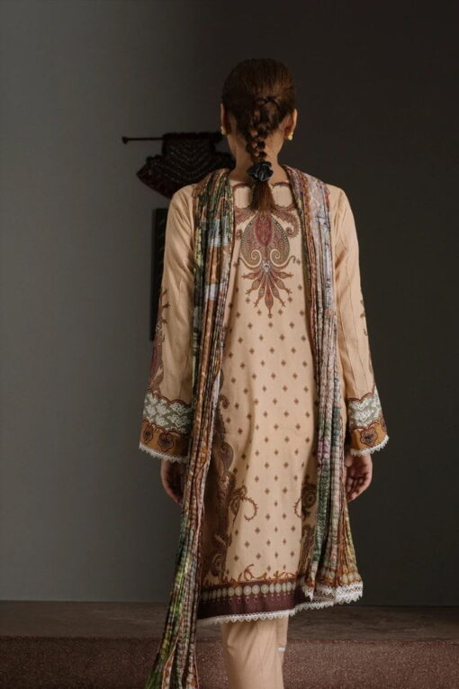 Qalamkar Qline Luxury Lawn Unstitched 3 Piece Suit QQL20-05 - Lawn Collection