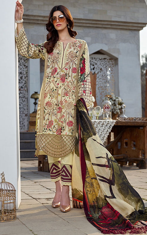 Asifa & Nabeel Embroidered Viscose Suits Unstitched 3 Piece AN21W WC-06 - Winter Collection main image 1