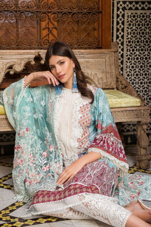 Sobia Nazir Prints Unstitched Embroidered Lawn 3 Piece Suit SN26UPL D-02A - Summer Collection
