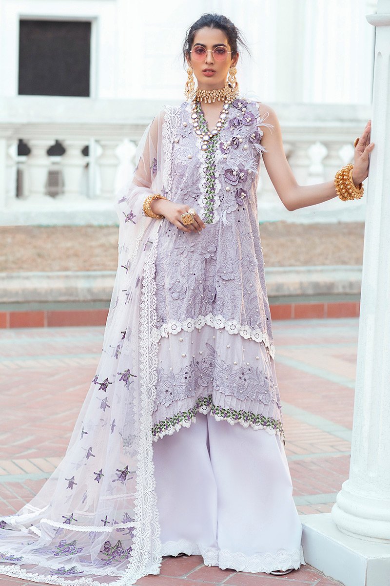 Saira Rizwan Unstitched Embroidered Luxury Lawn 3 Piece Suit SR26ULL SRL26-03 MEHRSA - Festive Collection main image 1