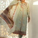 Qalamkar Luxury Festive Lawn Unstitched 3 Piece Suit QFL20-03 - Summer Collection