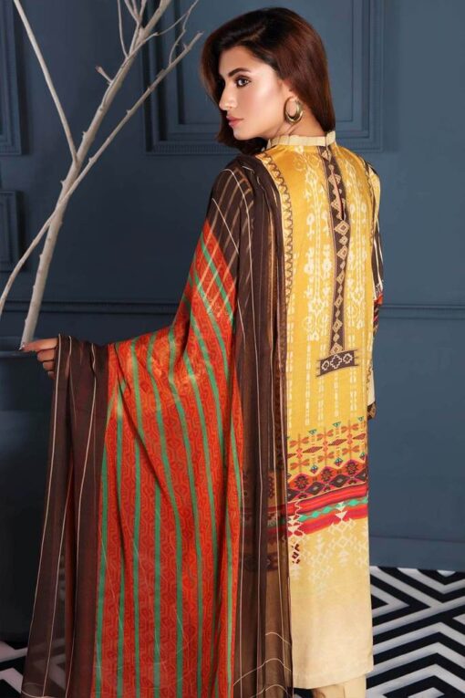 Charizma Embroidered Linen Unstitched 3 Piece Suit CCWL20 02 - Winter Collection