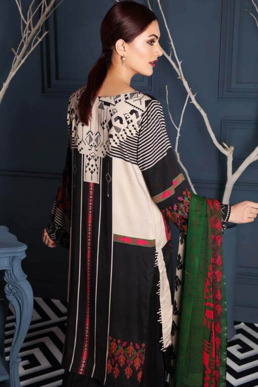 Charizma Embroidered Linen Unstitched 3 Piece Suit CCWL20 12 - Winter Collection