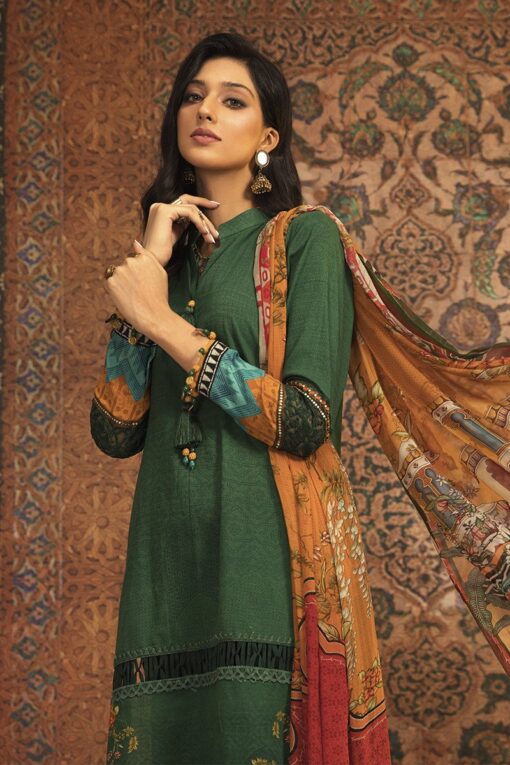 Mprints by Maria B Unstitched 3 Piece Khaddar Suit MBMP20 06A - Winter Collection