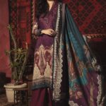 Mprints by Maria B Unstitched 3 Piece Linen Suit MBMP20 13B - Winter Collection