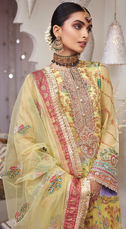 Nargis by Anaya Embroidered Chiffon Unstitched 3 Piece Suit AKCNC20 06 Shamsa - Wedding Collection