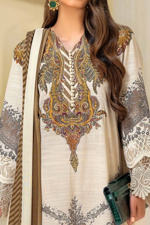 Muzlin by Sana Safinaz Wool Unstitched 3 Piece Suit MWSS20 04B -  Winter Collection