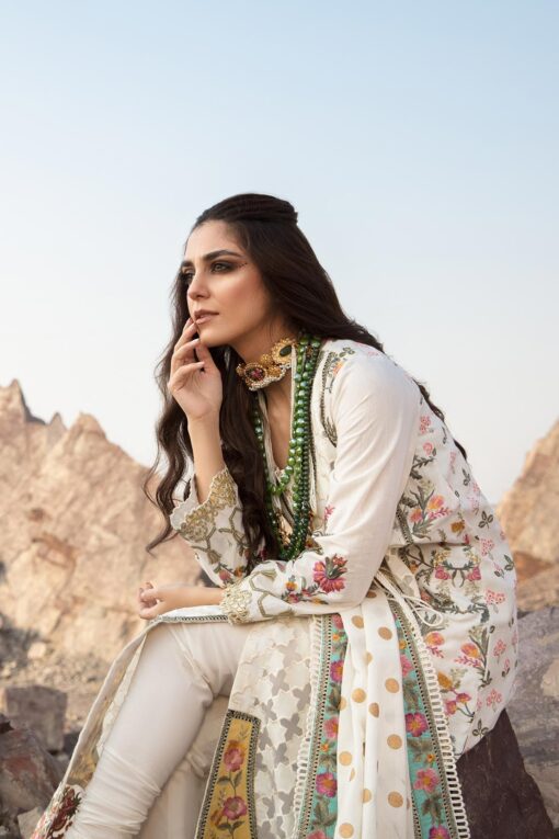 Crimson X Sairashakira Khaddar Unstitched 3 Piece Suit 2020 05B - Winter Collection