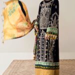 Elan Embroidered Velvet Unstitched 3 Piece Suit 2020 03 Druantia - Winter Collection