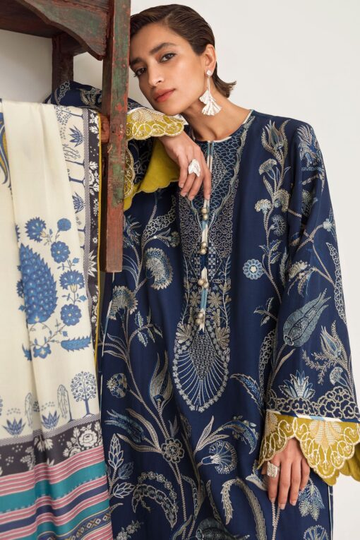Elan Embroidered Khaddar Unstitched 3 Piece Suit 2020 09 Cleone - Winter Collection