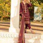 Sobia Nazir Embroidered Cottel Linen Unstitched 3 Piece Suit 2020 02B - Winter Collection