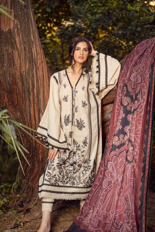 Sobia Nazir Embroidered Khaddar Unstitched 3 Piece Suit 2020 06A - Winter Collection