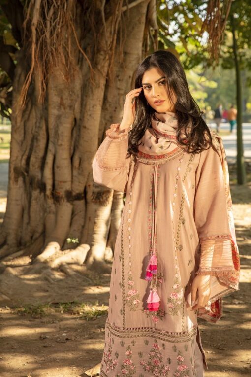 Sobia Nazir Embroidered Khaddar Unstitched 3 Piece Suit 2020 07B - Winter Collection