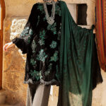 Mushq Winter Sky Embroidered Velvet Unstitched 3 Piece Suit 2020 09 Jasper - Winter Collection
